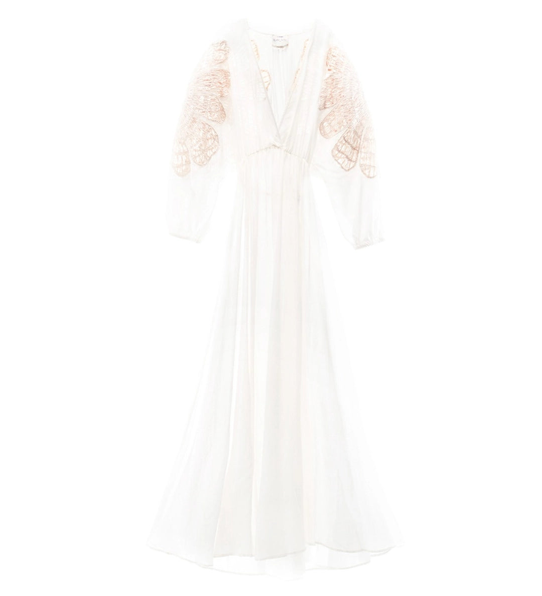 forte_forte "botanical flower" cotton/silk voile dress