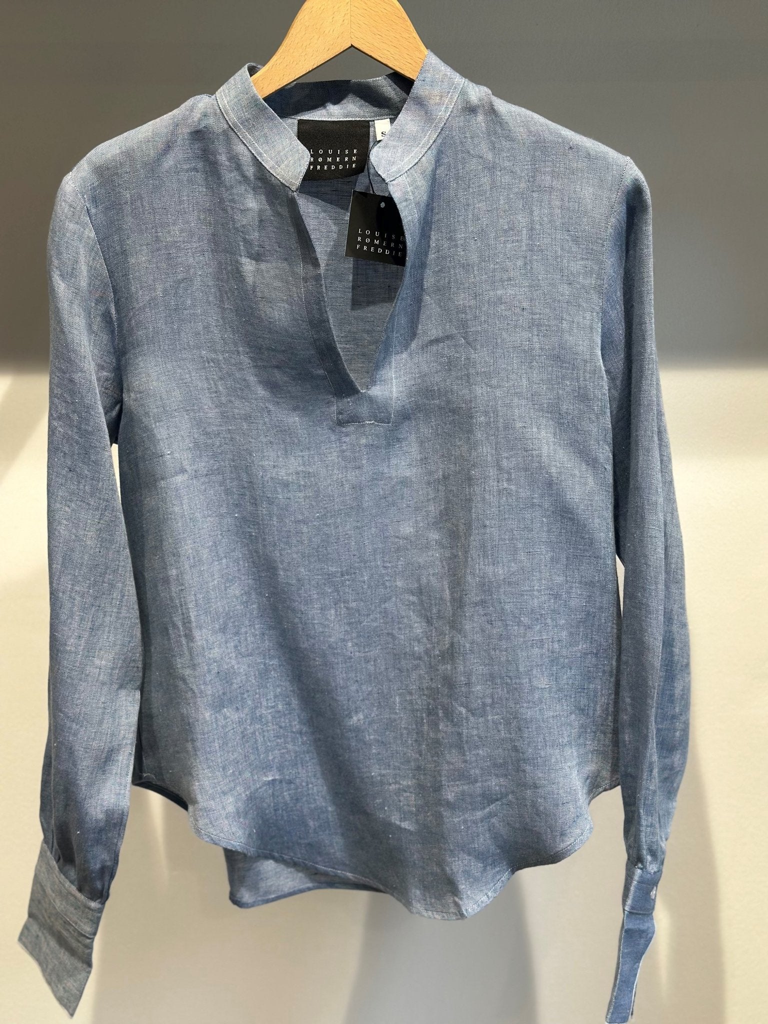 Louise Rømern Freddie Sammi Jo L/S Blue Linen - Den Lille Ida - Louise Rømern Freddie