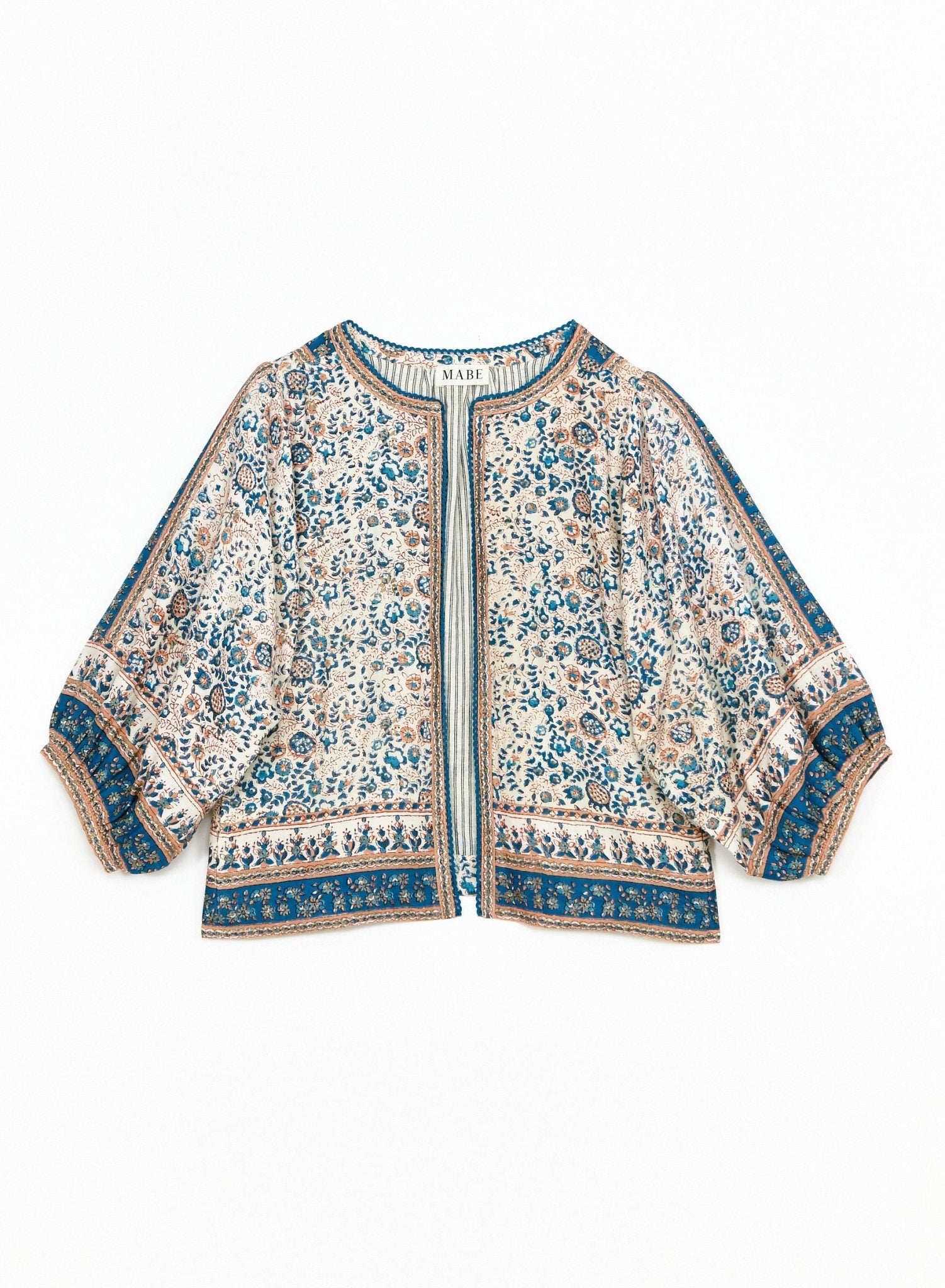M.A.B.E. Cass Print Jacket Navy - Den Lille Ida - M.A.B.E