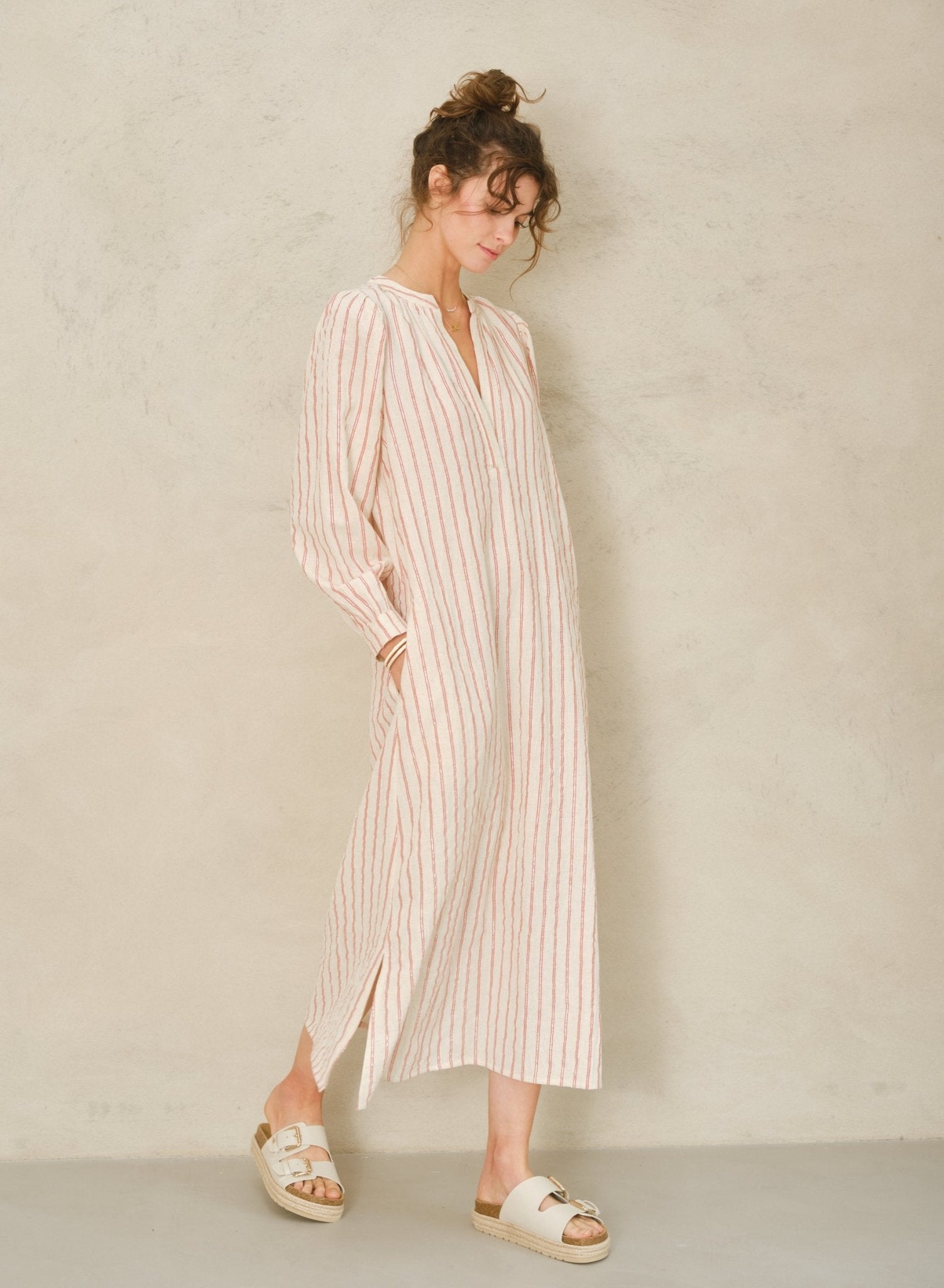 M.A.B.E. Myra Stripe Kaftan - Den Lille Ida - M.A.B.E