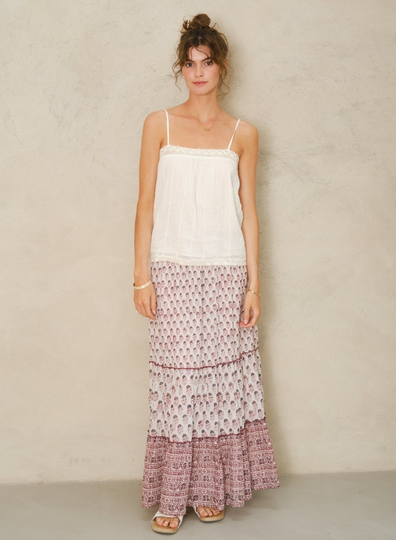 M.A.B.E. Kiki Print Maxi Skirt - Den Lille Ida - M.A.B.E