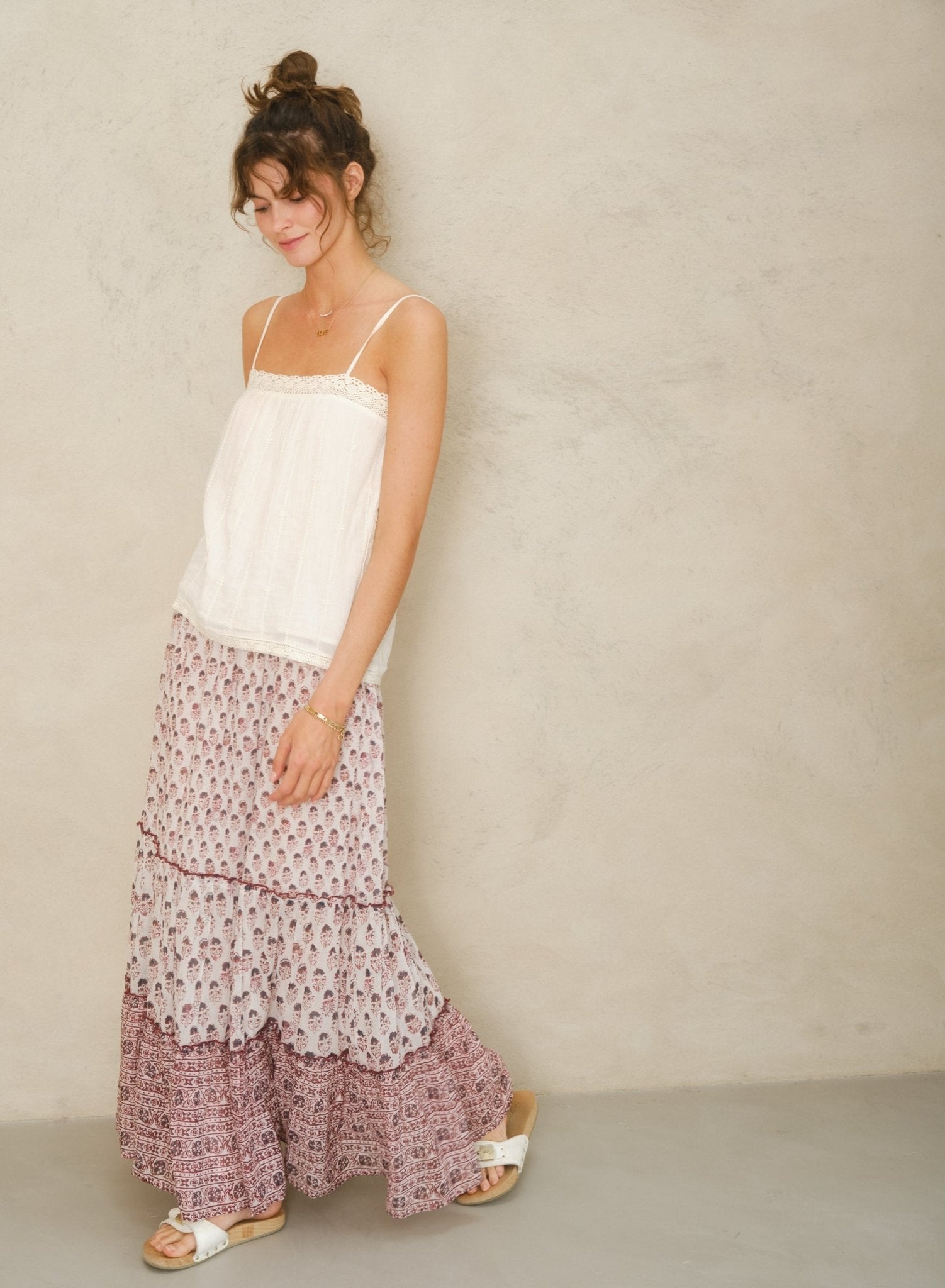 M.A.B.E. Kiki Print Maxi Skirt - Den Lille Ida - M.A.B.E