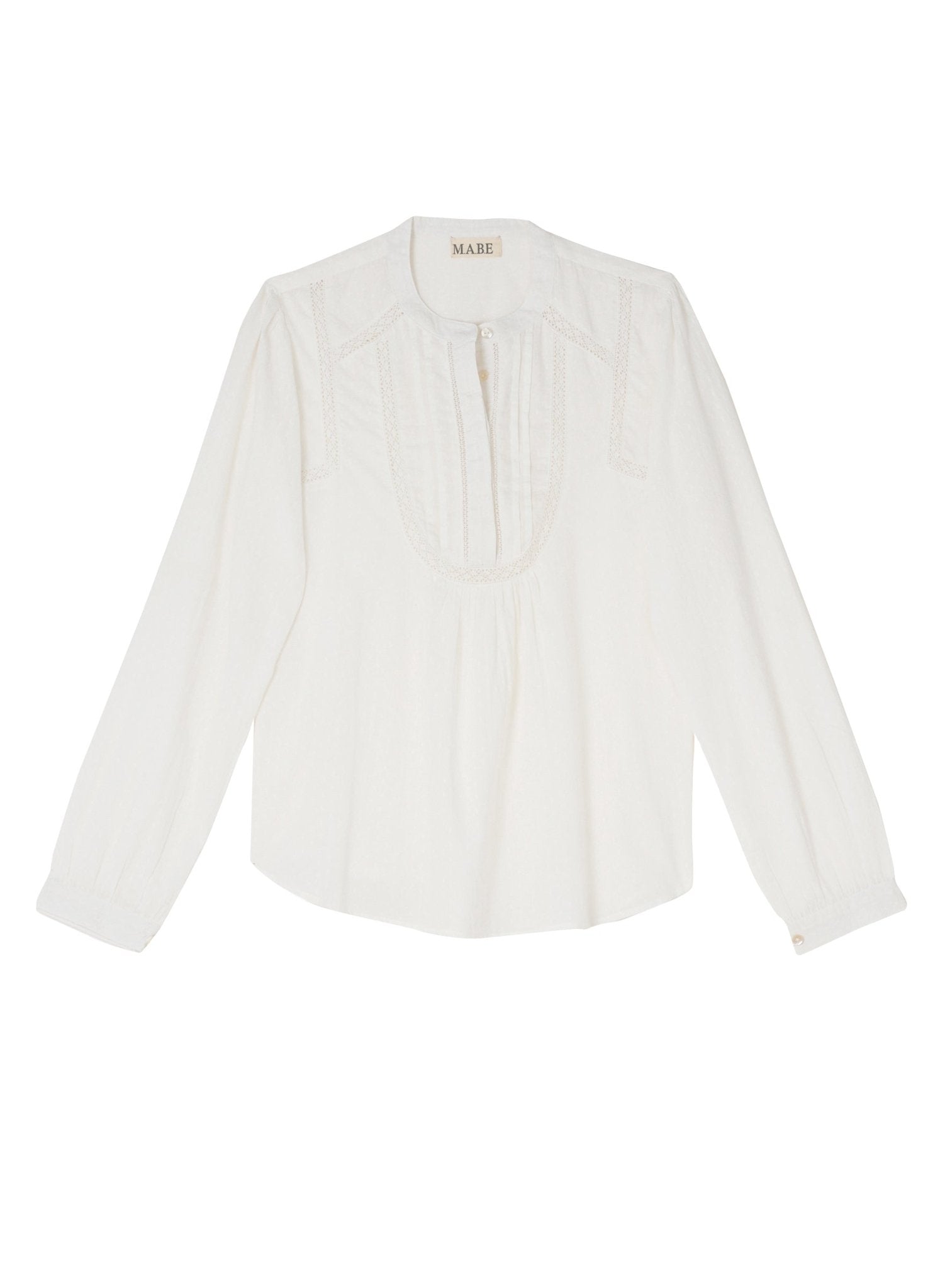 M.A.B.E. Adley L/S Top White - Den Lille Ida - M.A.B.E