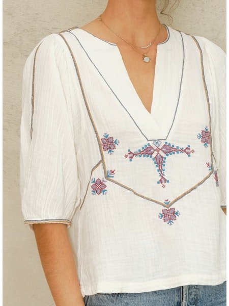 M.A.B.E. Vivien Emb. Top - Den Lille Ida - M.A.B.E