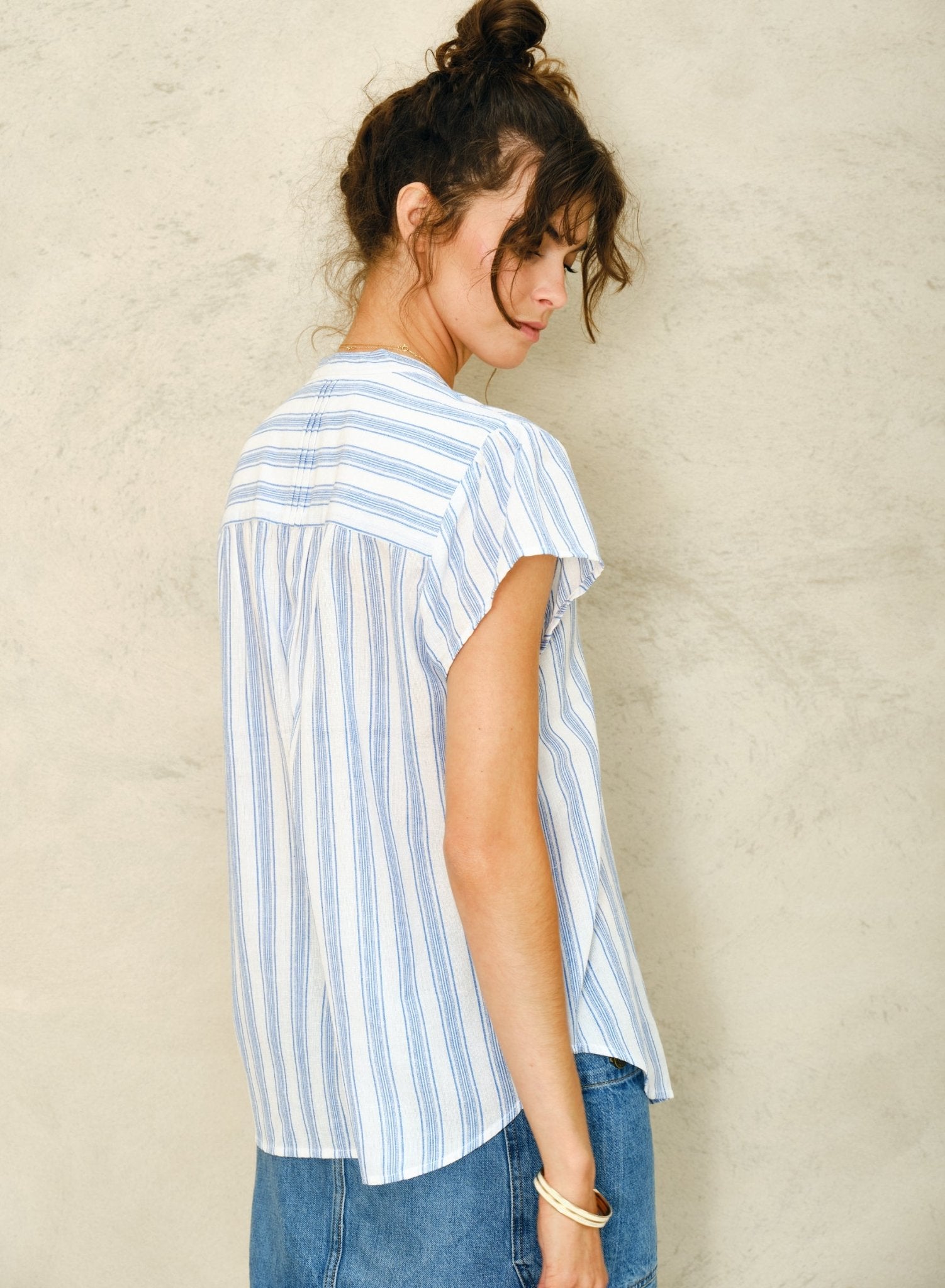 M.A.B.E. Freya Top Blue stripe - Den Lille Ida - M.A.B.E