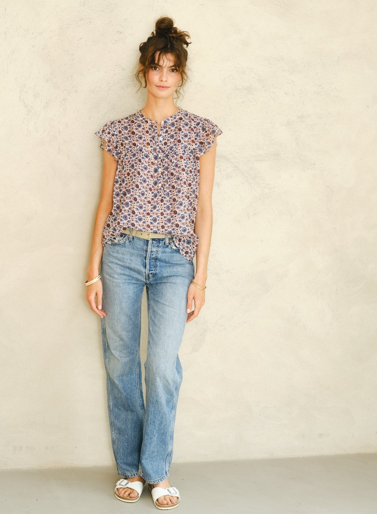 M.A.B.E. Lexi Print S/S Top Multi - Den Lille Ida - M.A.B.E