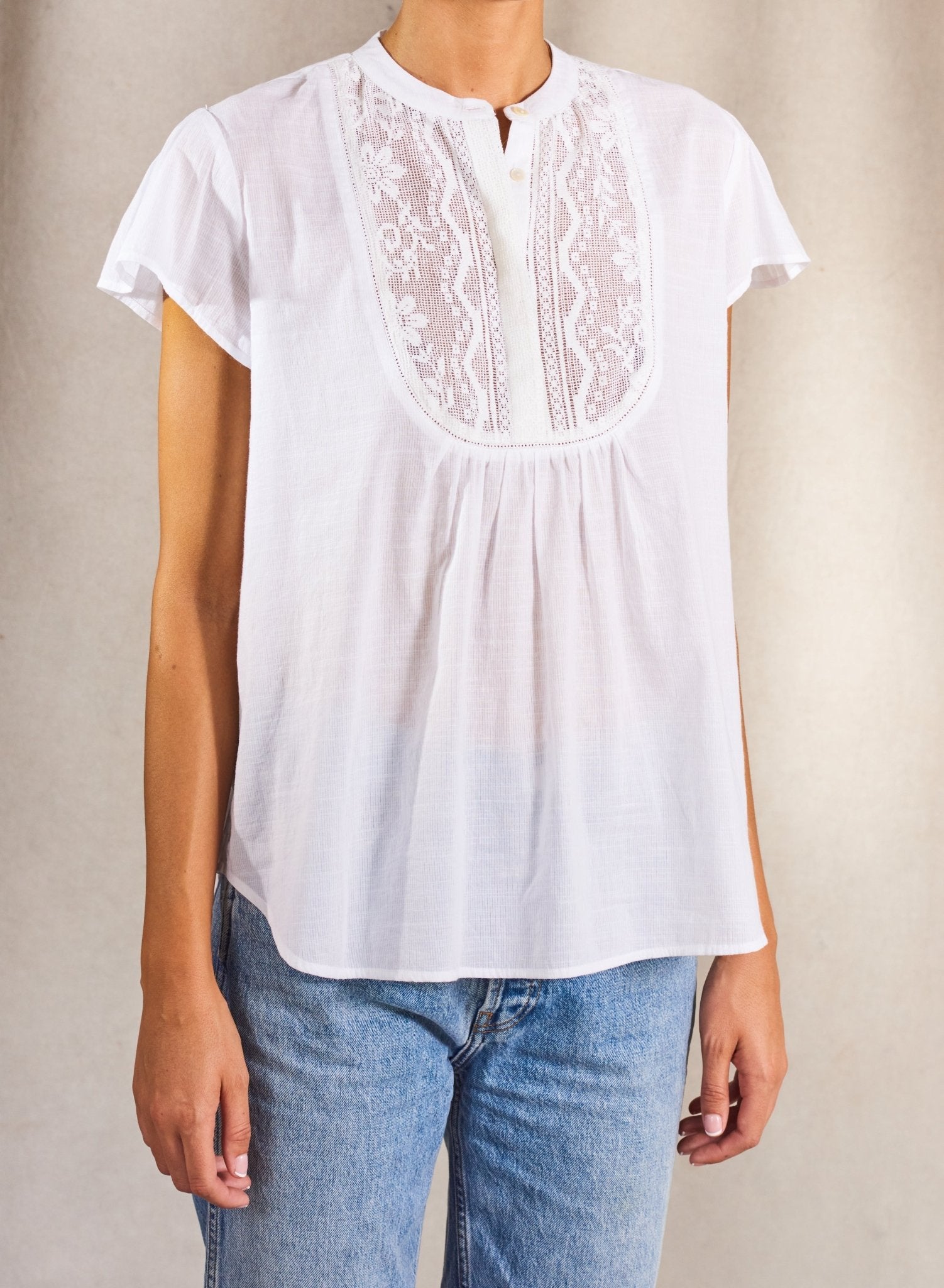 M.A.B.E Freya Top White - Den Lille Ida - M.A.B.E