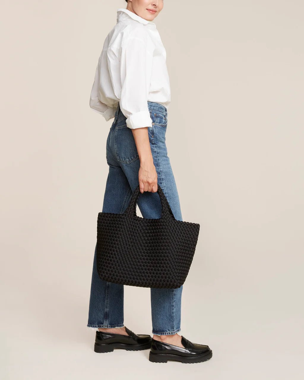 Naghedi St Barths Medium Tote Onyx/Black - Den Lille Ida - Naghedi