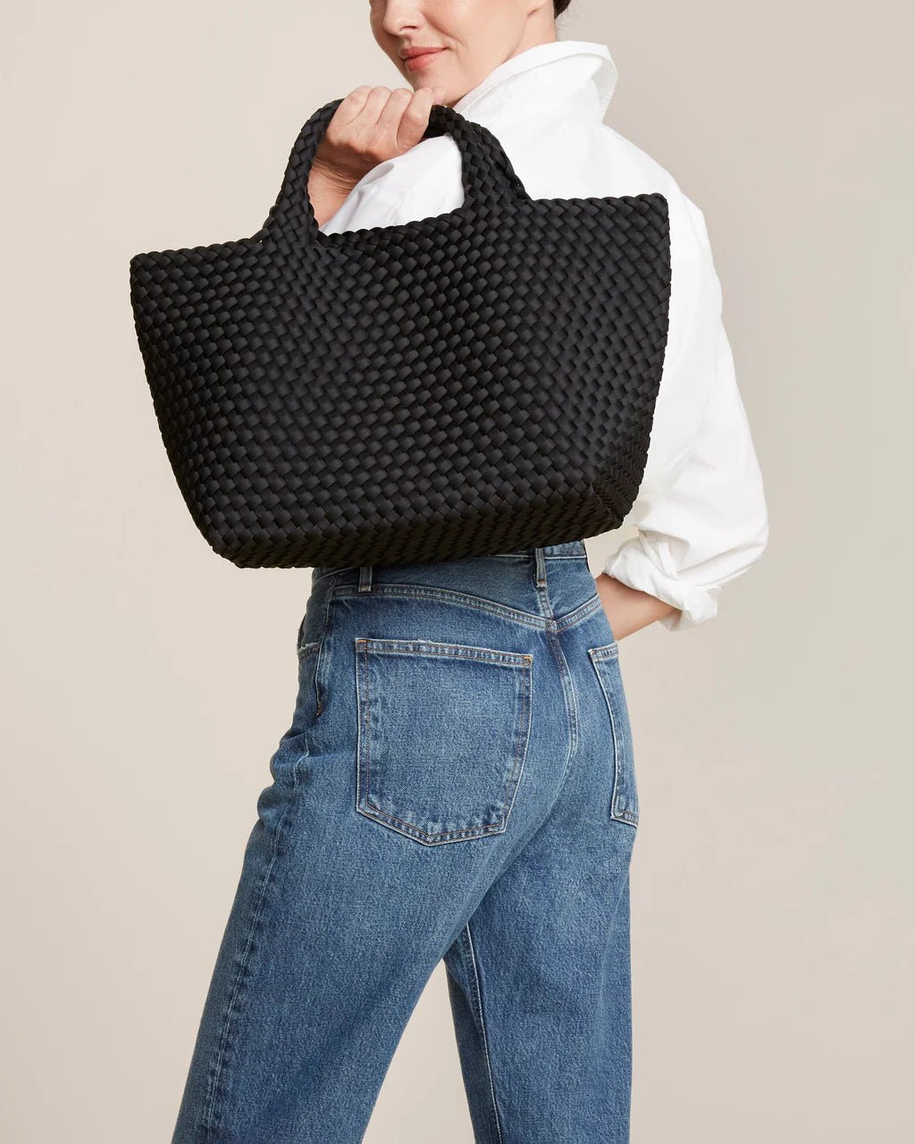 Naghedi St Barths Medium Tote Onyx/Black - Den Lille Ida - Naghedi