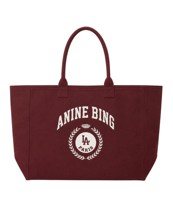 Anine Bing Leo Canvas Tote Fig