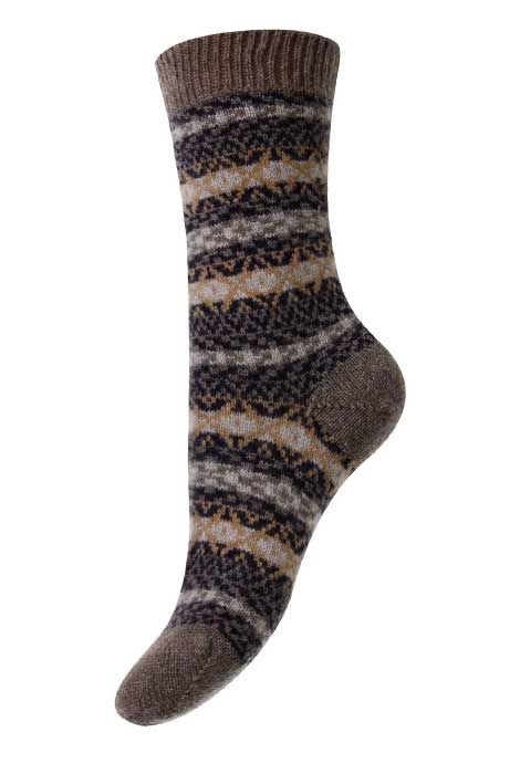 Pantherella Skye Fair Isle Cashmere Socks - Den Lille Ida - Pantherella