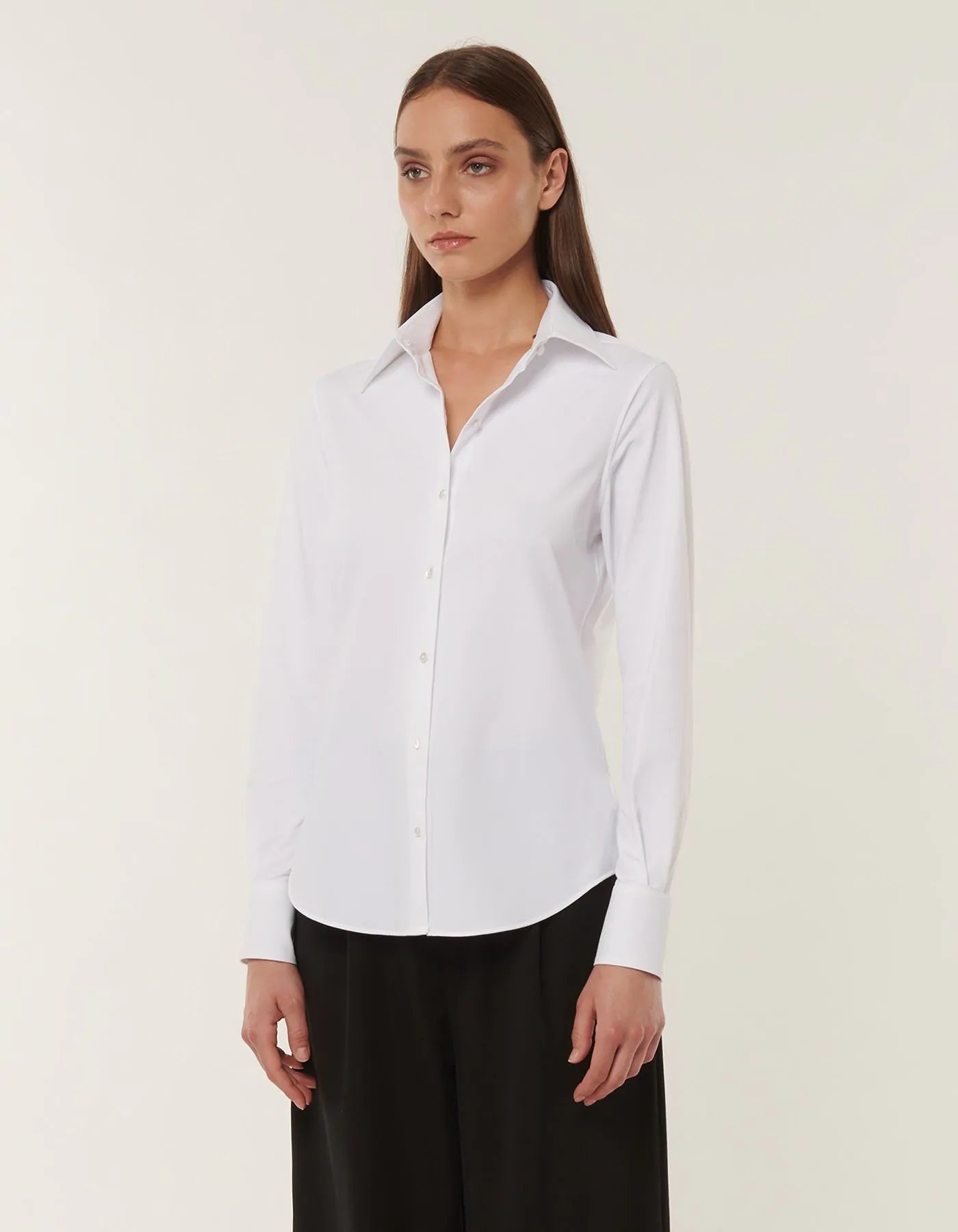 Xacus Marta Shirt White Active Solid