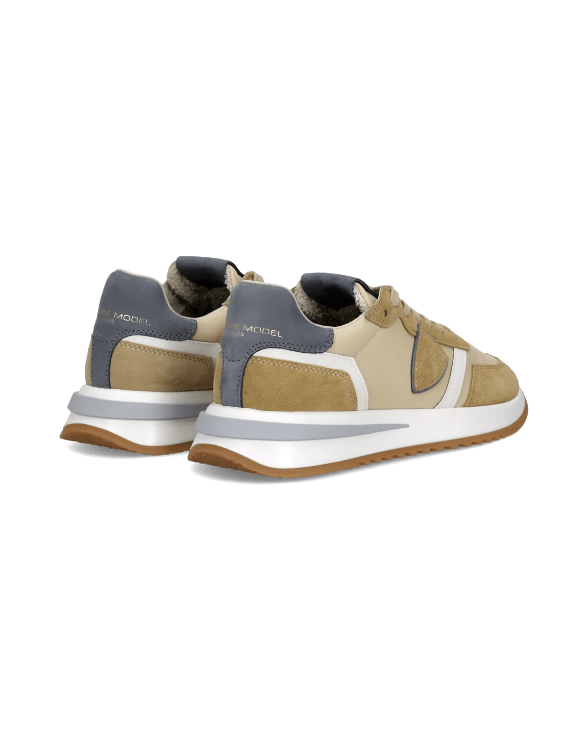 Philippe Model Tropez 2.1 Sneakers Sand Beige Blue - Den Lille Ida - Philippe Model