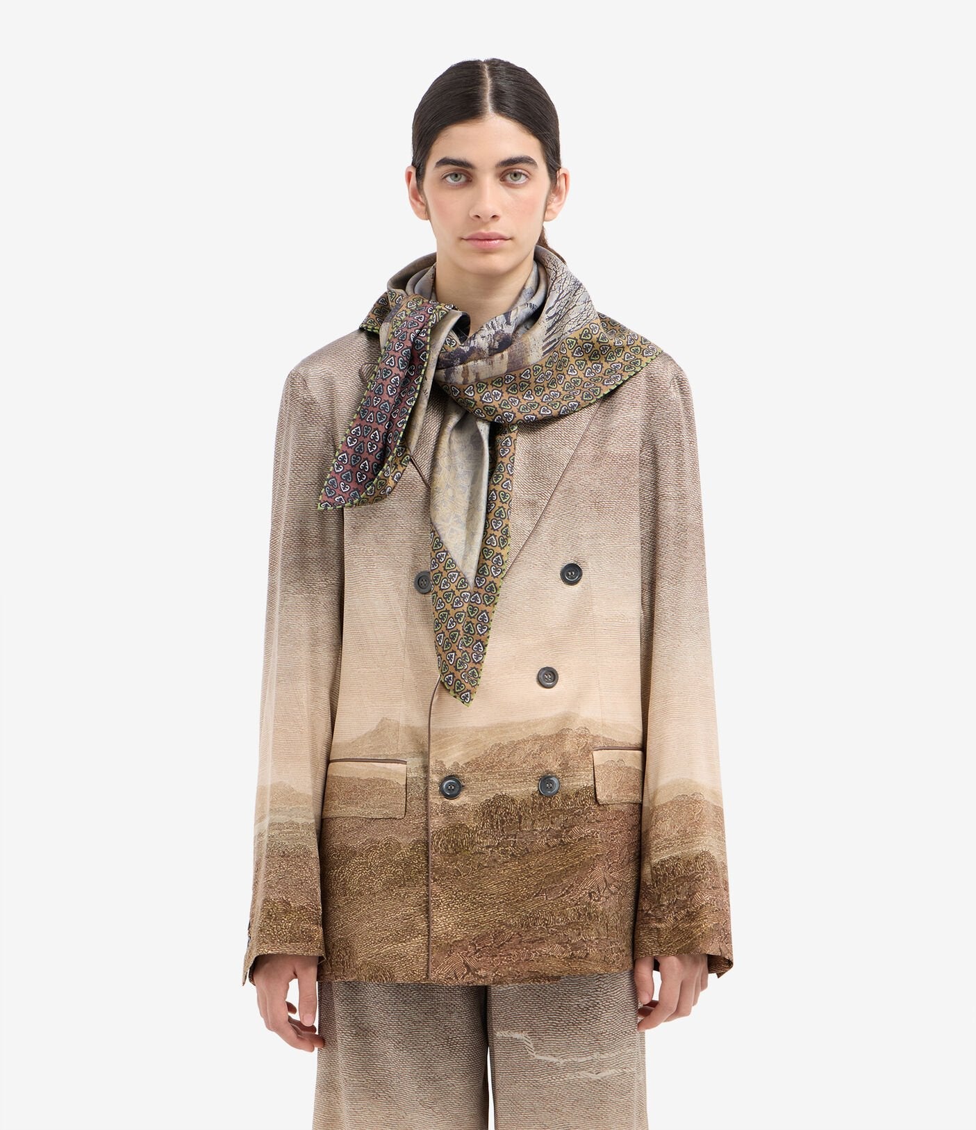 Pierre Louis Mascia Cialda Silk Badana Scarf - Den Lille Ida - Pierre - Louis Mascia