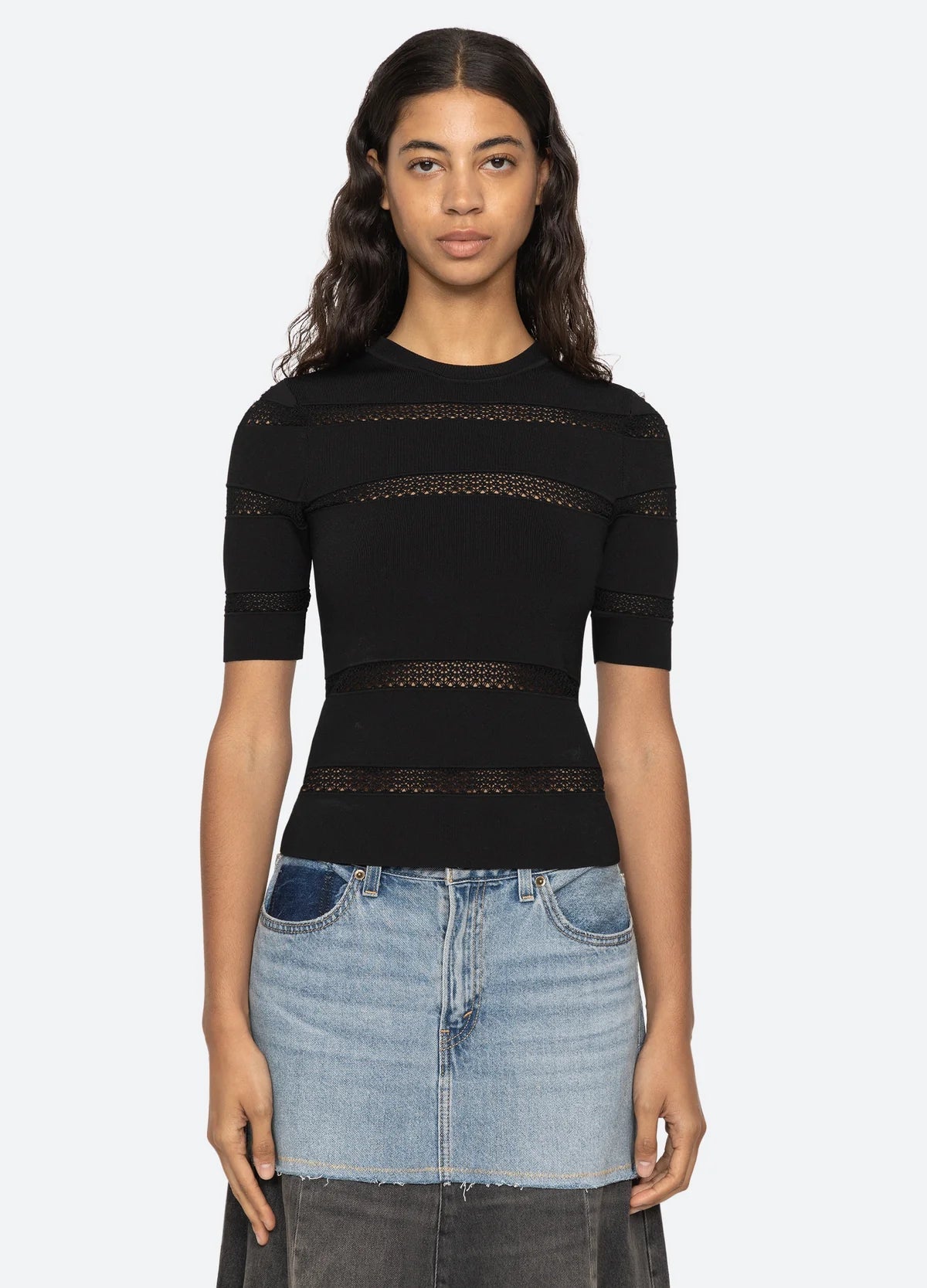 Sea New York Devon Knit Tee Black - Den Lille Ida - Sea New York