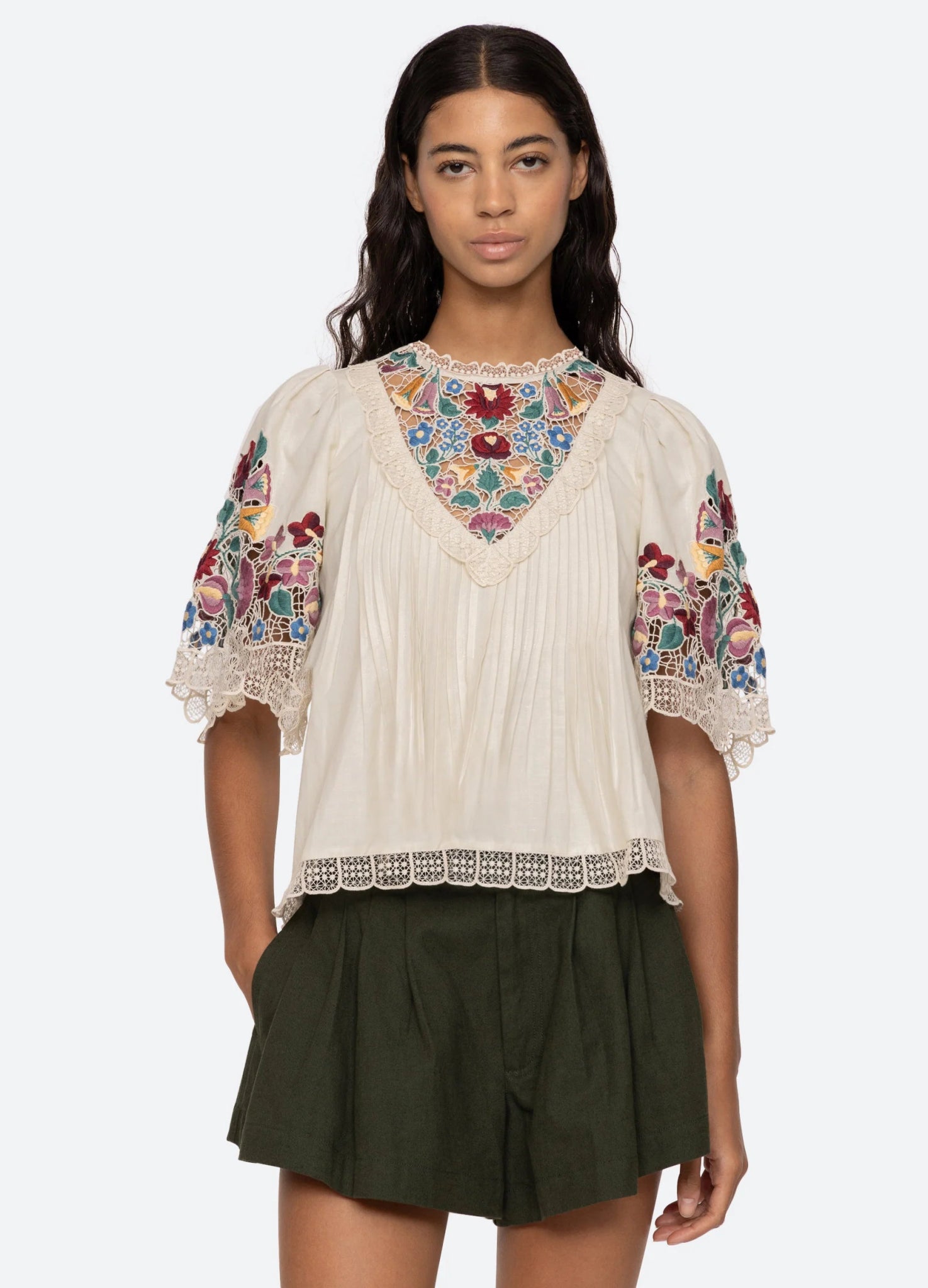 Sea New York Katharine Embroidery S/S Top - Den Lille Ida - Sea New York