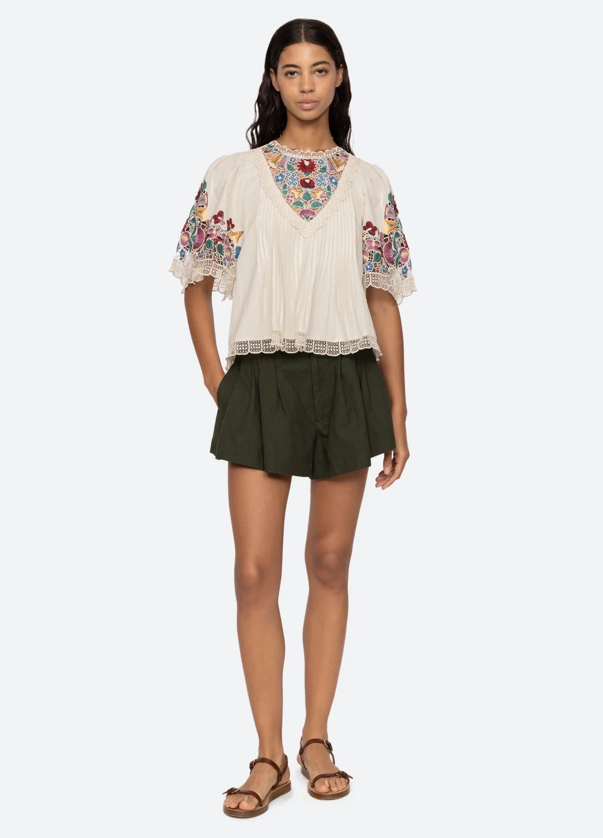 Sea New York Katharine Embroidery S/S Top - Den Lille Ida - Sea New York