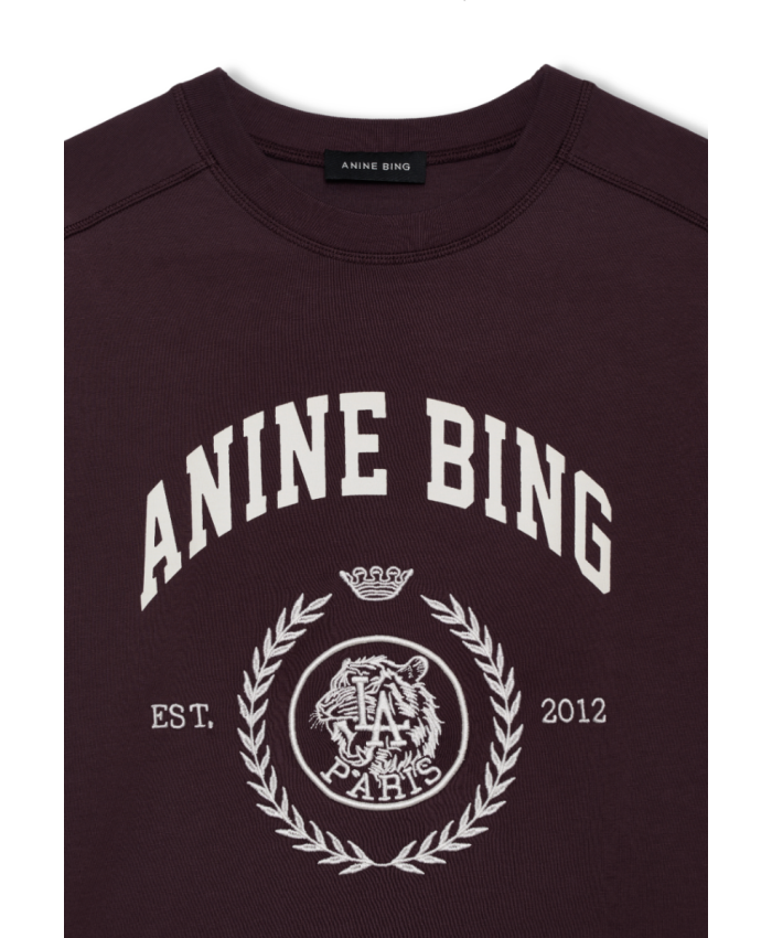 Anine Bing Jaylin Tee Collegiate Fig
