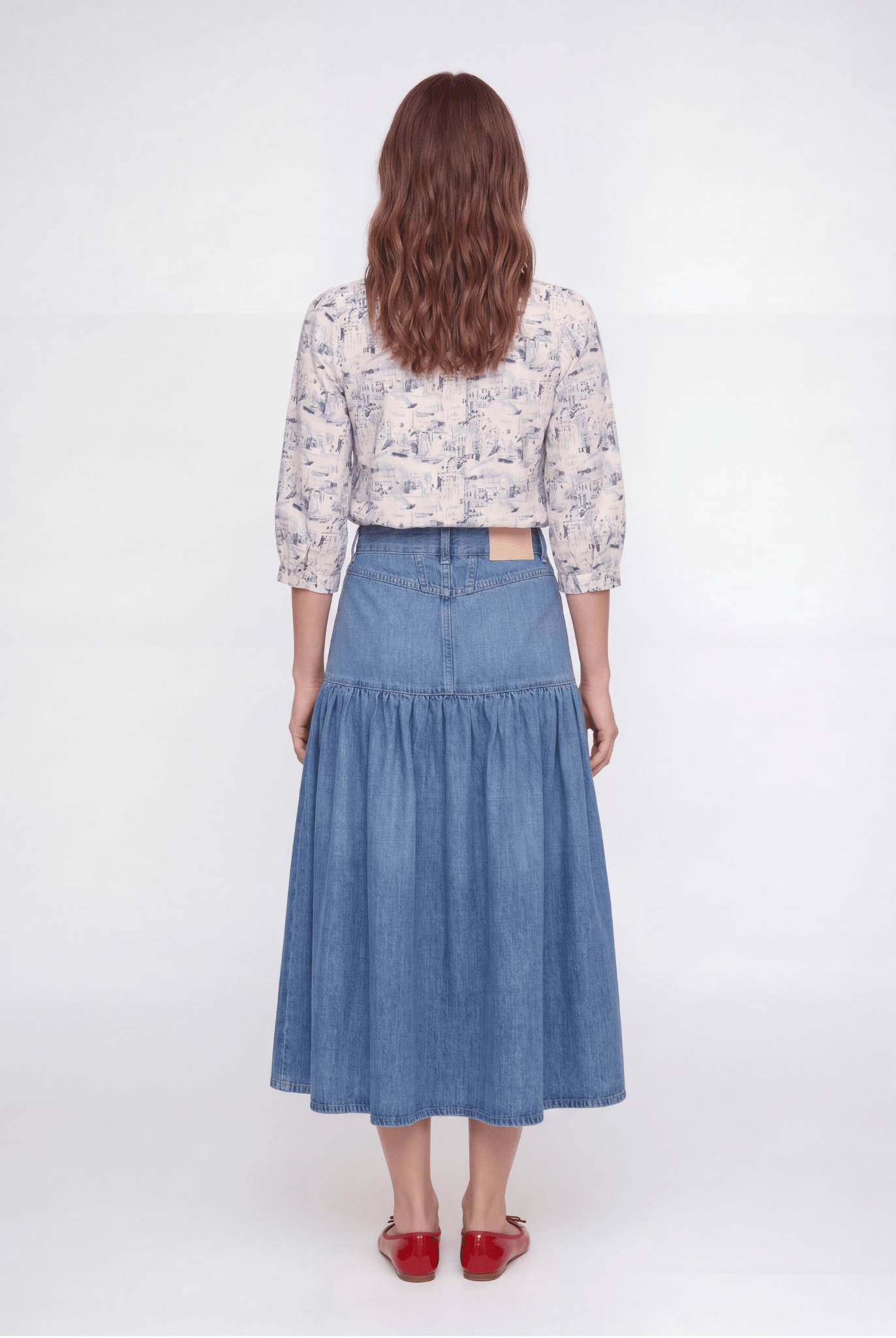 Stenströms Lykke Blouse Dark Blue Pattern - Den Lille Ida - Stenströms