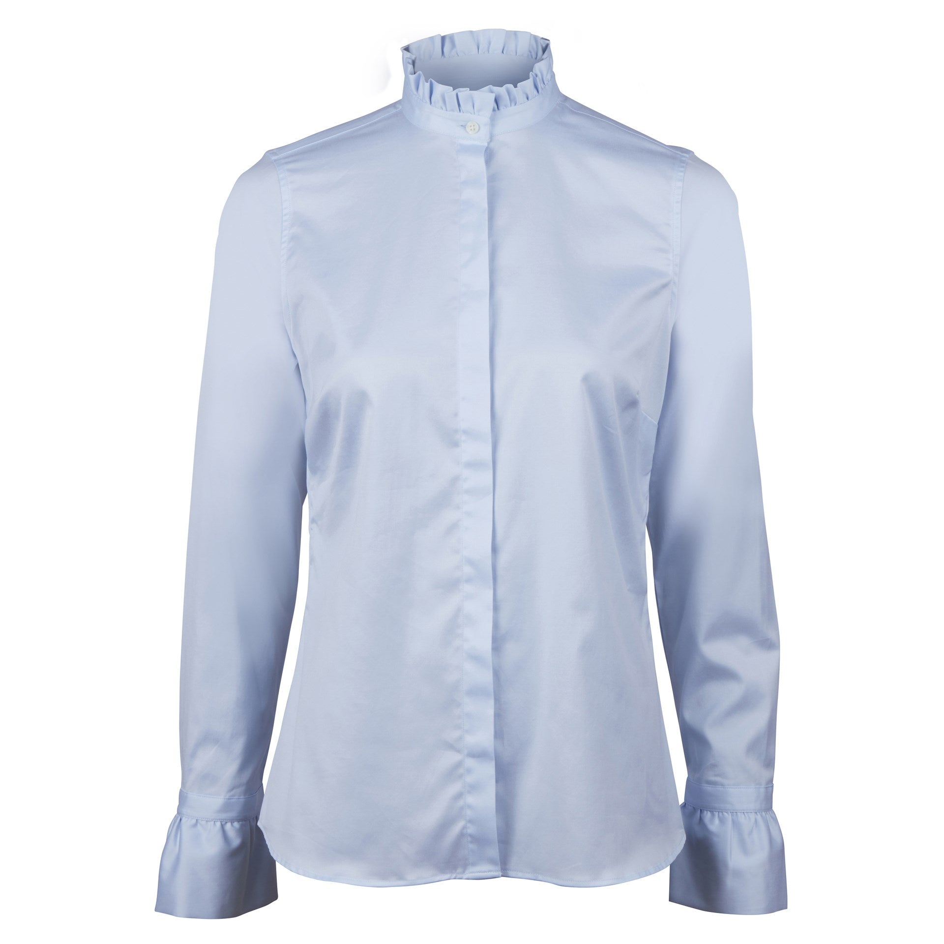 Stenströms Darya Light Blue Frill Blouse - Den Lille Ida - Stenströms