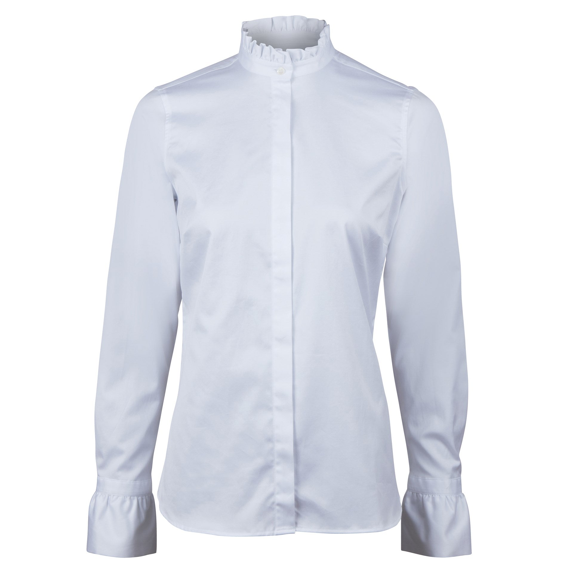 Stenströms Darya White Frill Blouse - Den Lille Ida - Stenströms