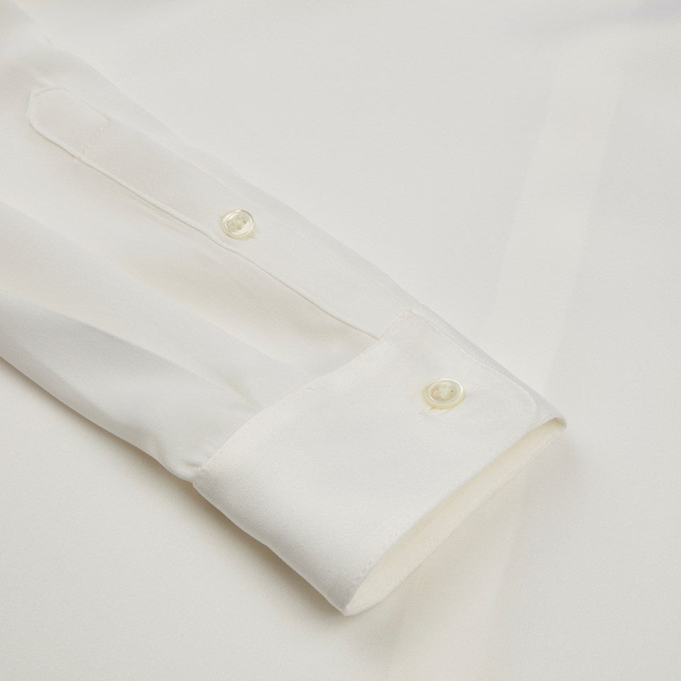 Stenströms Susan Silk Stretch Shirt Off-White - Den Lille Ida - Stenströms