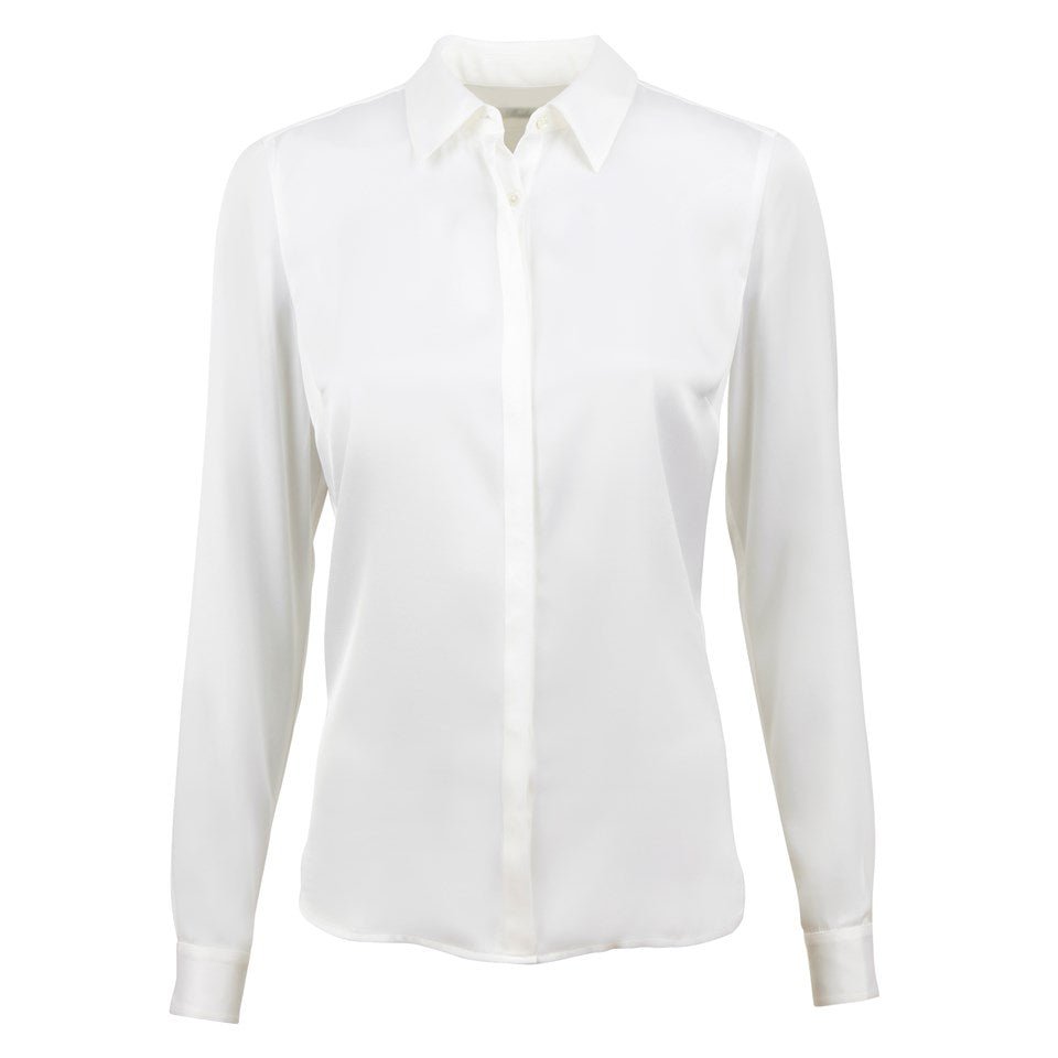 Stenströms Susan Silk Stretch Shirt Off-White - Den Lille Ida - Stenströms