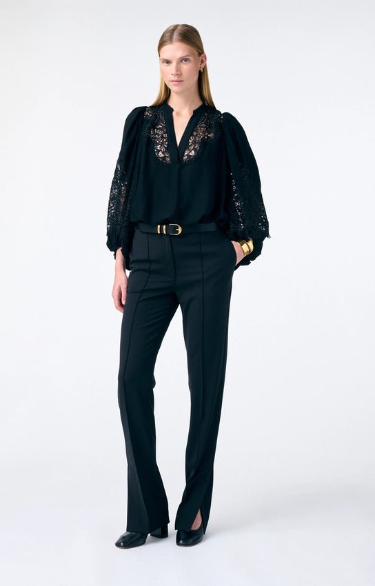 Vanessa Bruno Bell Blouse Black - Den Lille Ida - Vanessa Bruno