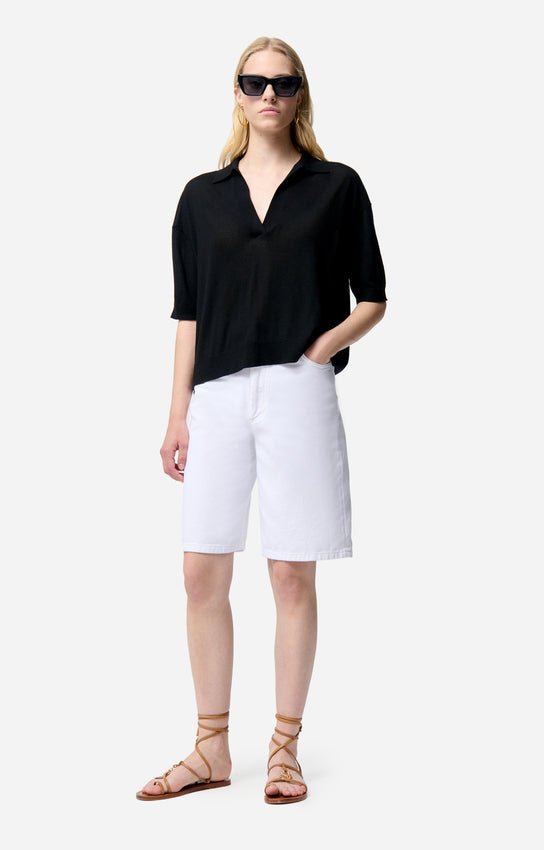 Vanessa Bruno Elouan Bermuda Shorts Cotton Ecru - Den Lille Ida - Vanessa Bruno