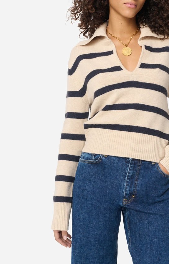 Vanessa Bruno Sweater Grenade Ecru/Marine - Den Lille Ida - Vanessa Bruno
