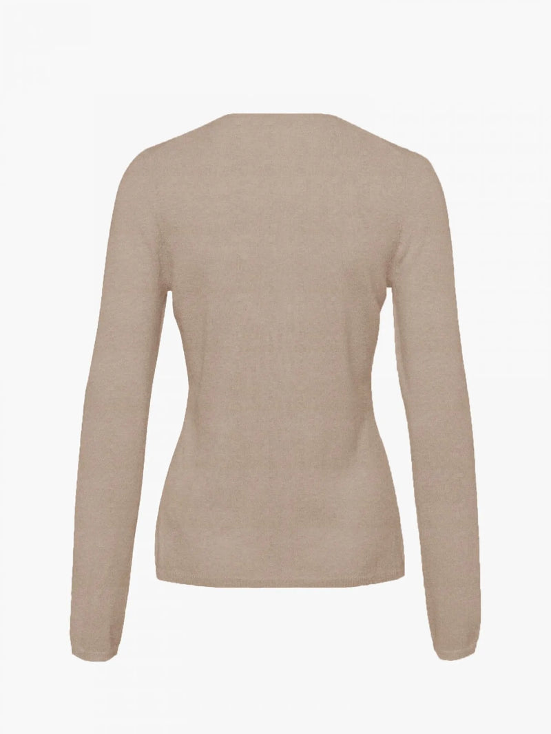 FTC Single-Knit Round Neck Sweater Natural Sand