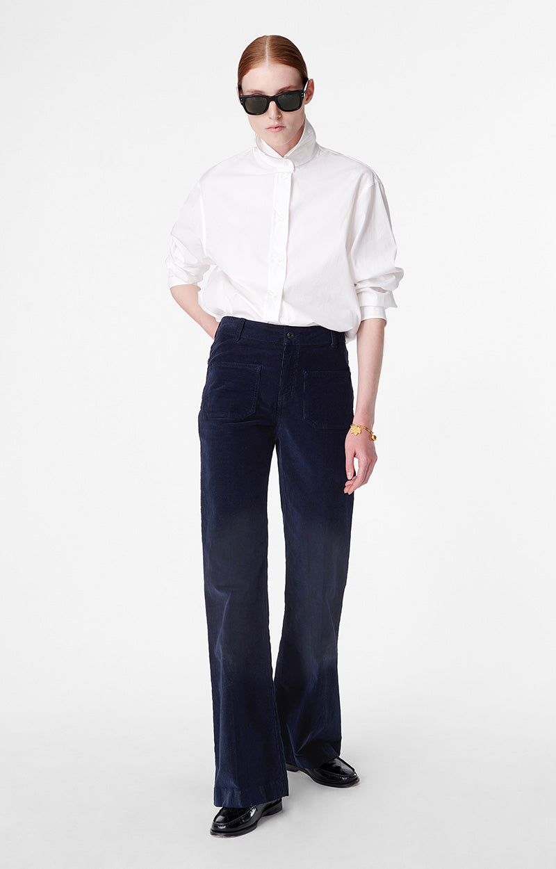Vanessa Bruno Dompay Flared Jeans Fløjl Marine
