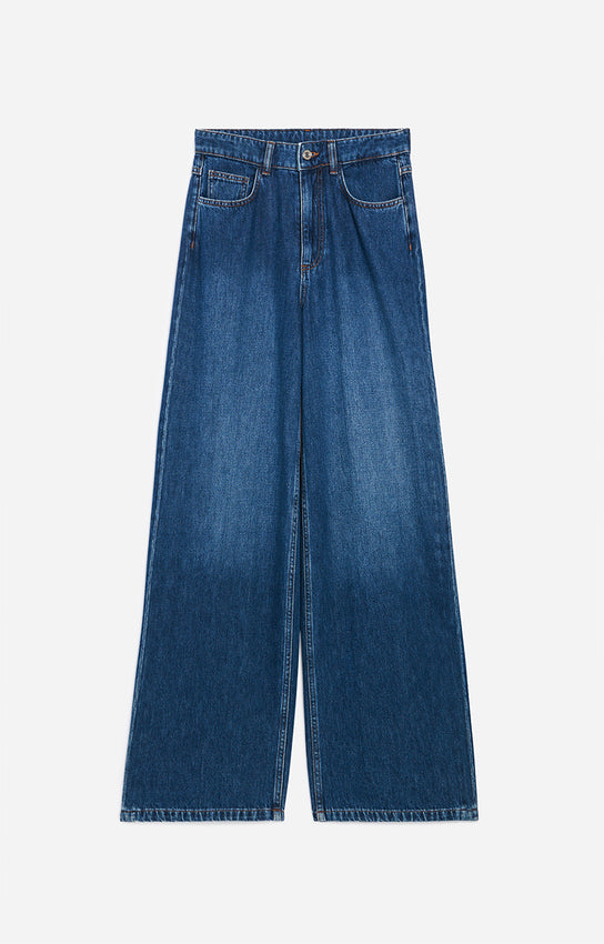 Vanessa Bruno Bilbao Jeans High Waisted Wide Leg  Royal