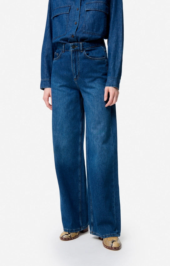 Vanessa Bruno Bilbao Jeans High Waisted Wide Leg  Royal