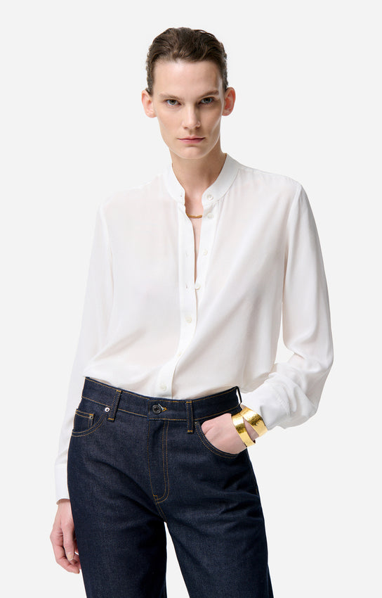 Vanessa Bruno Fable Silk Shirt Ecru