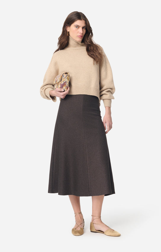 Vanessa Bruno Boushra Skirt Marron mørkebrun