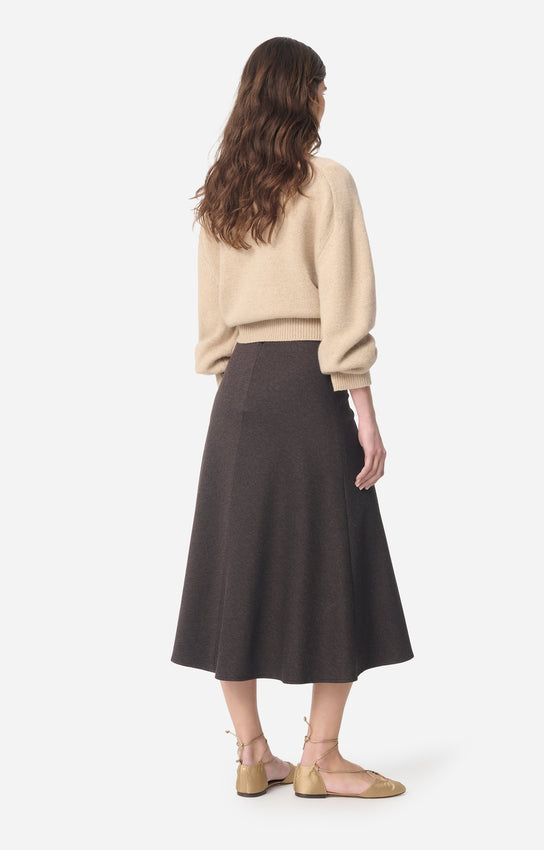 Vanessa Bruno Boushra Skirt Marron mørkebrun