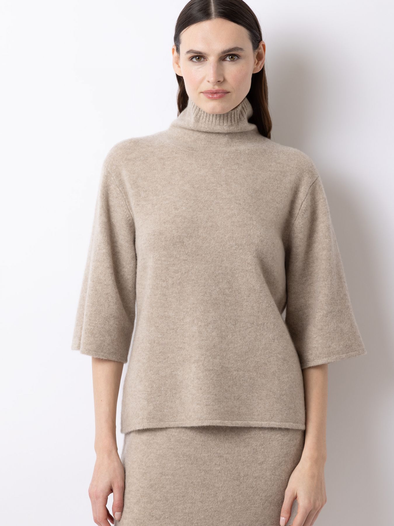 FTC Pullover with High Neck Natural Sand