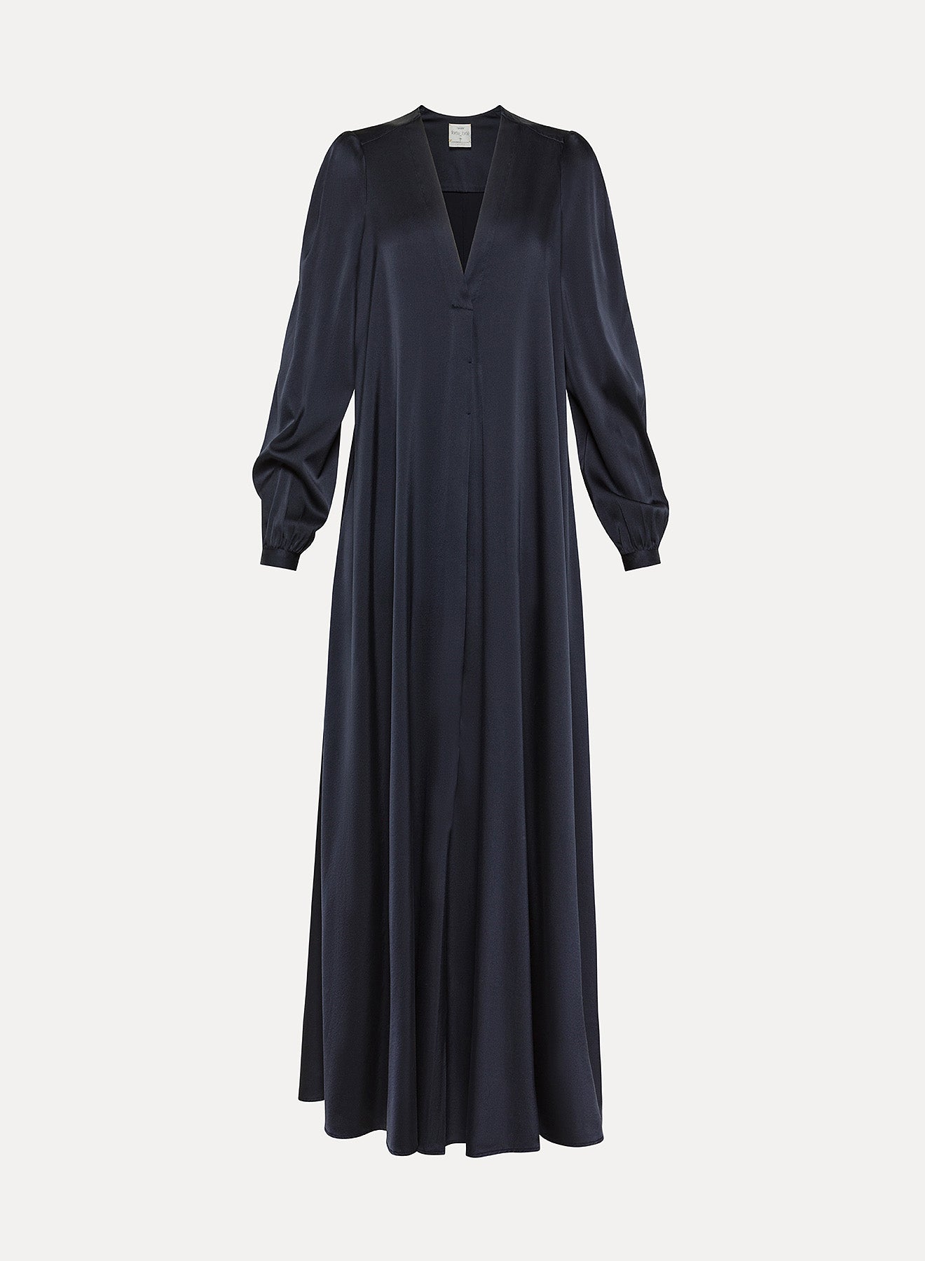 forte_forte silk satin belted dress notte
