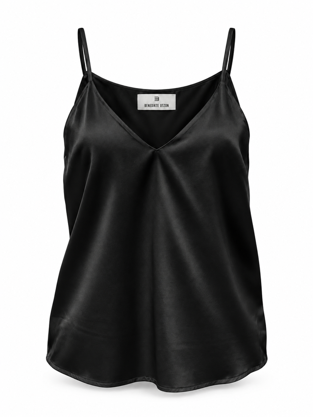 Benedikte Utzon Nancy Silk Top Black