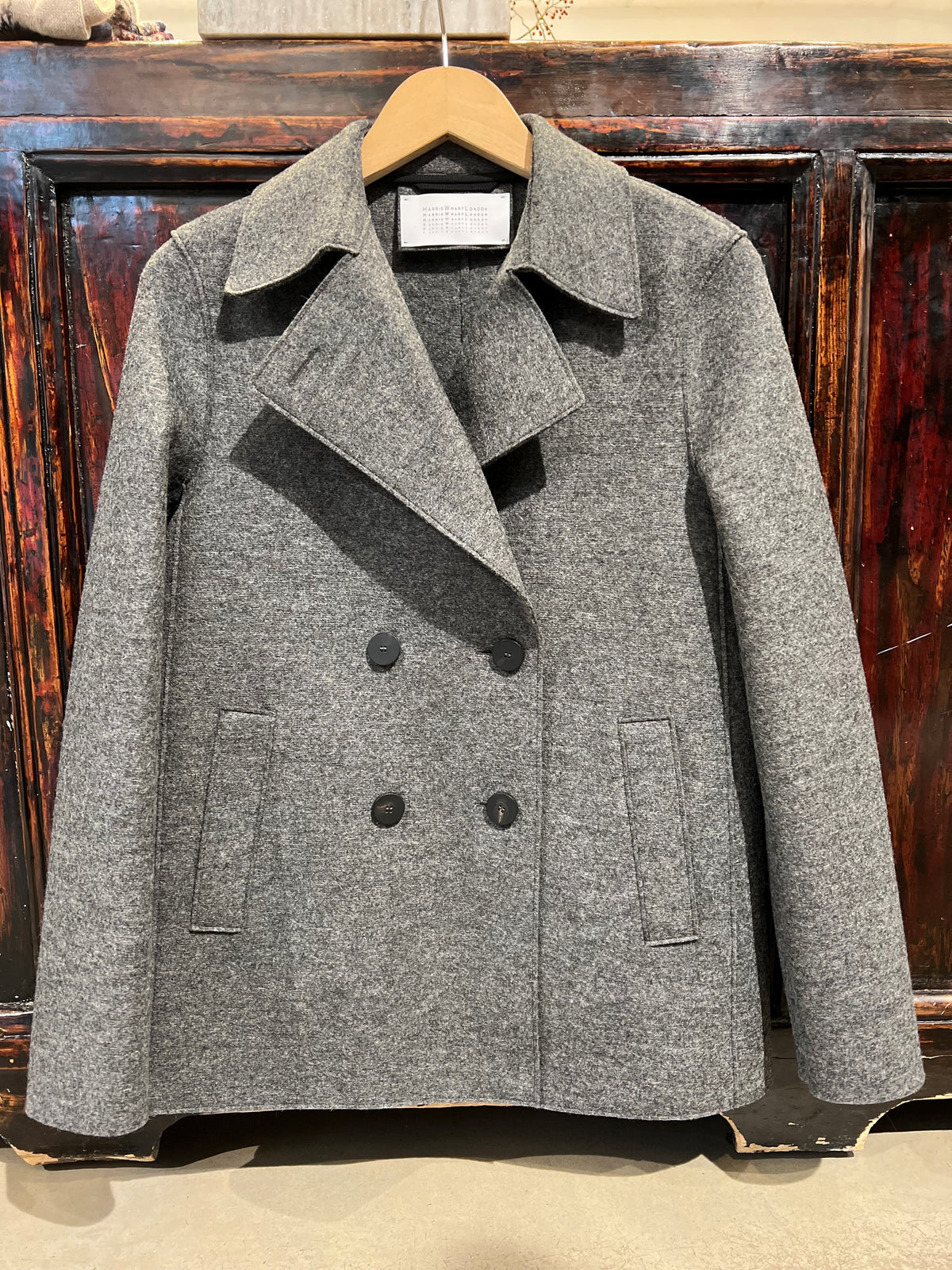 Harris Wharf Peacoat Middle Grey