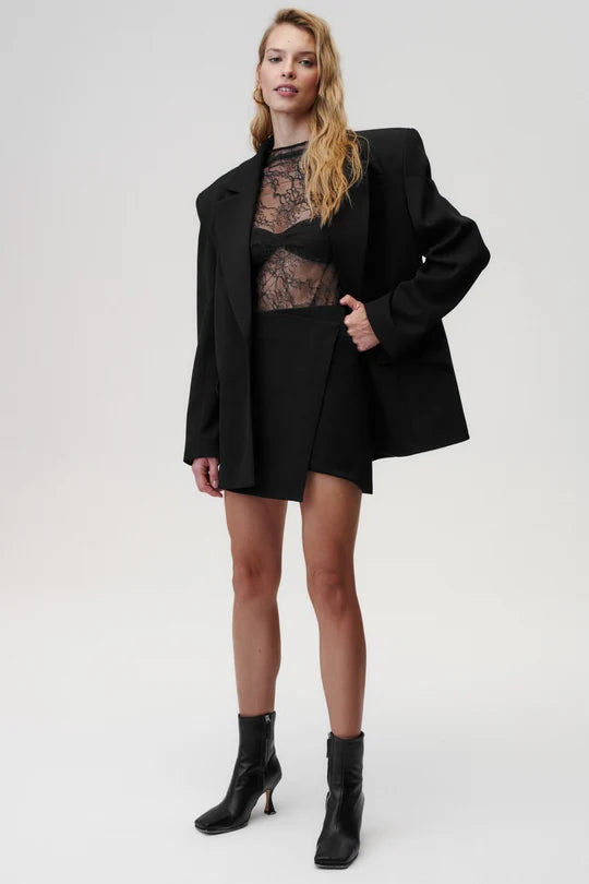 Undress Code Body Electric Bodysuit Black