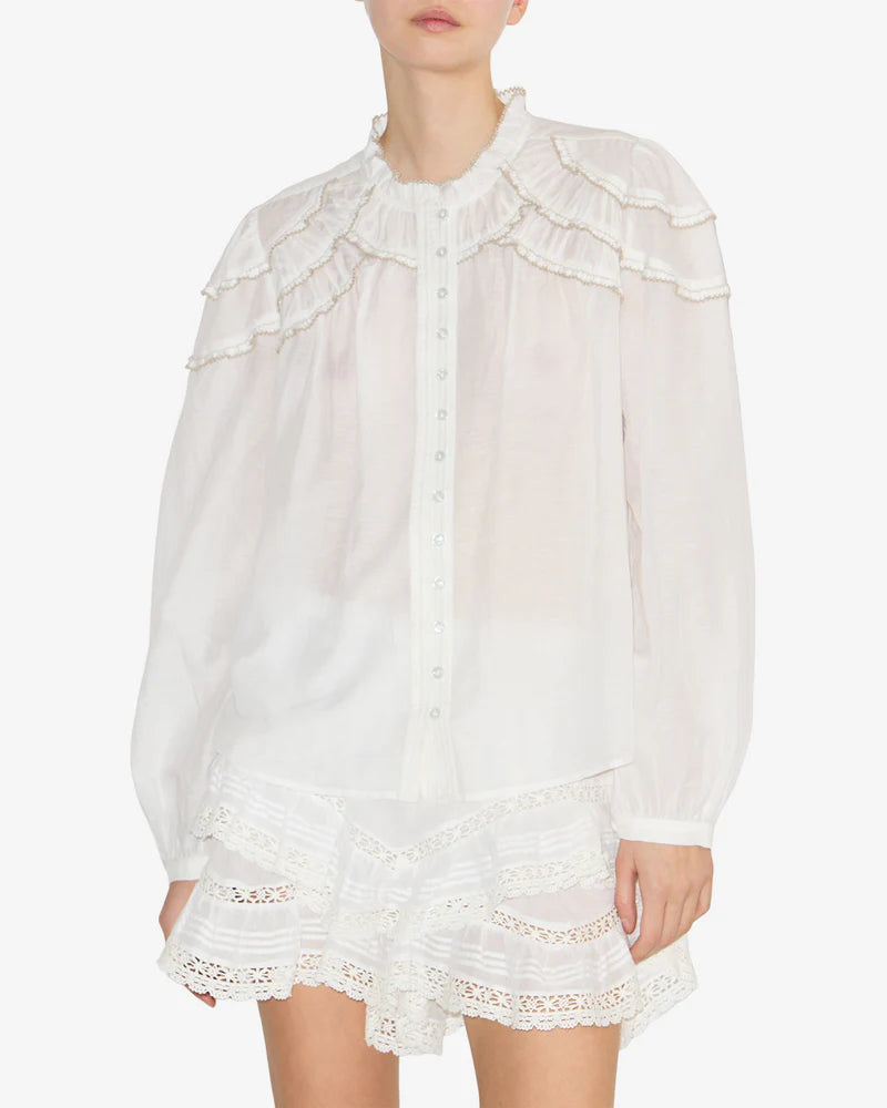 Isabel Marant Christa Top White