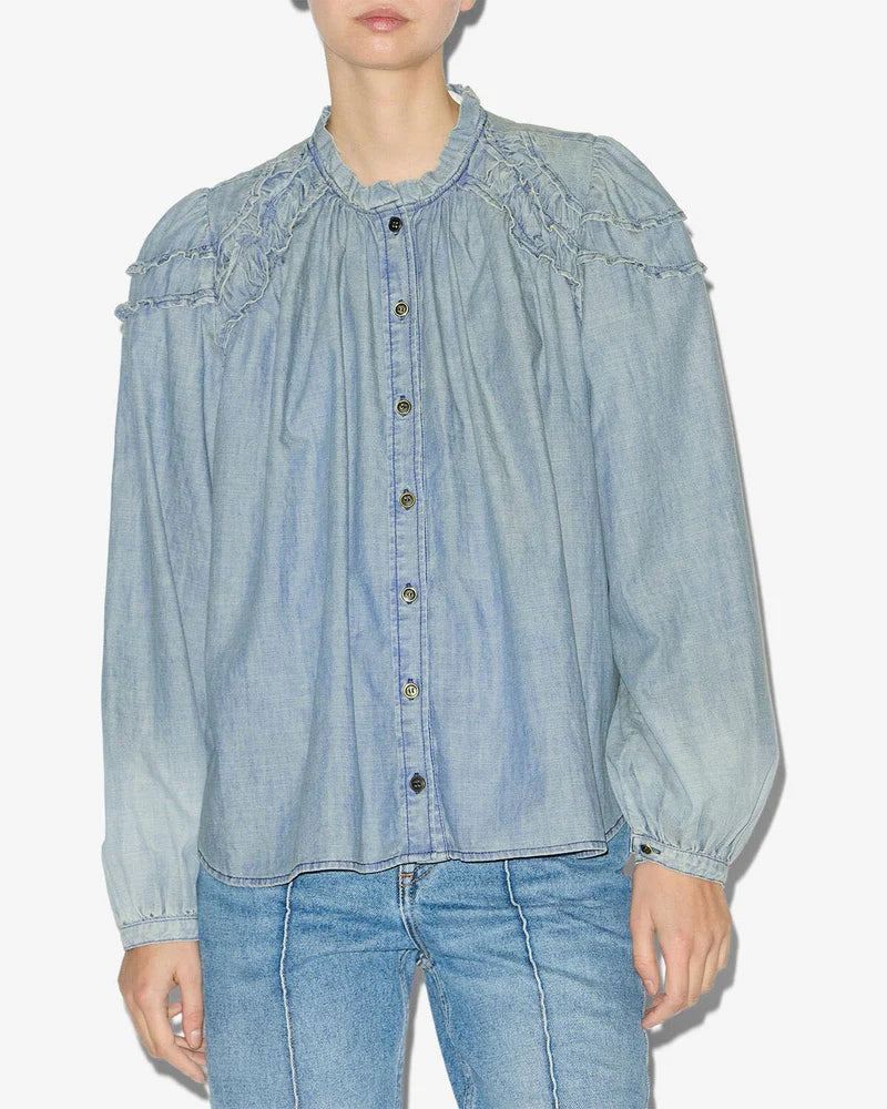 Isabel Marant Etoile Milya Top Blue