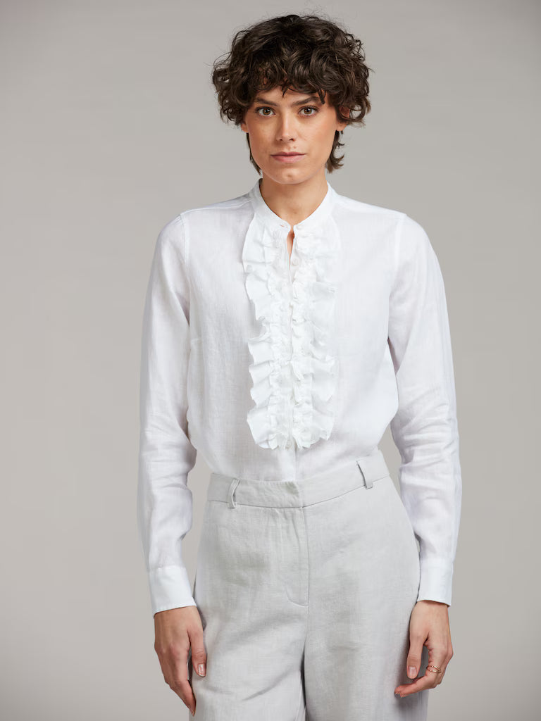 Stenströms Hillary White Linen Blouse