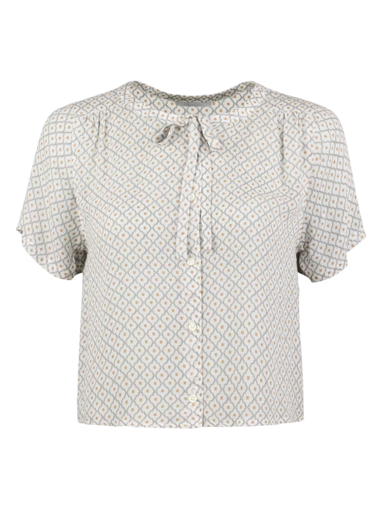 Stenströms Lilo Blouse White Pattern