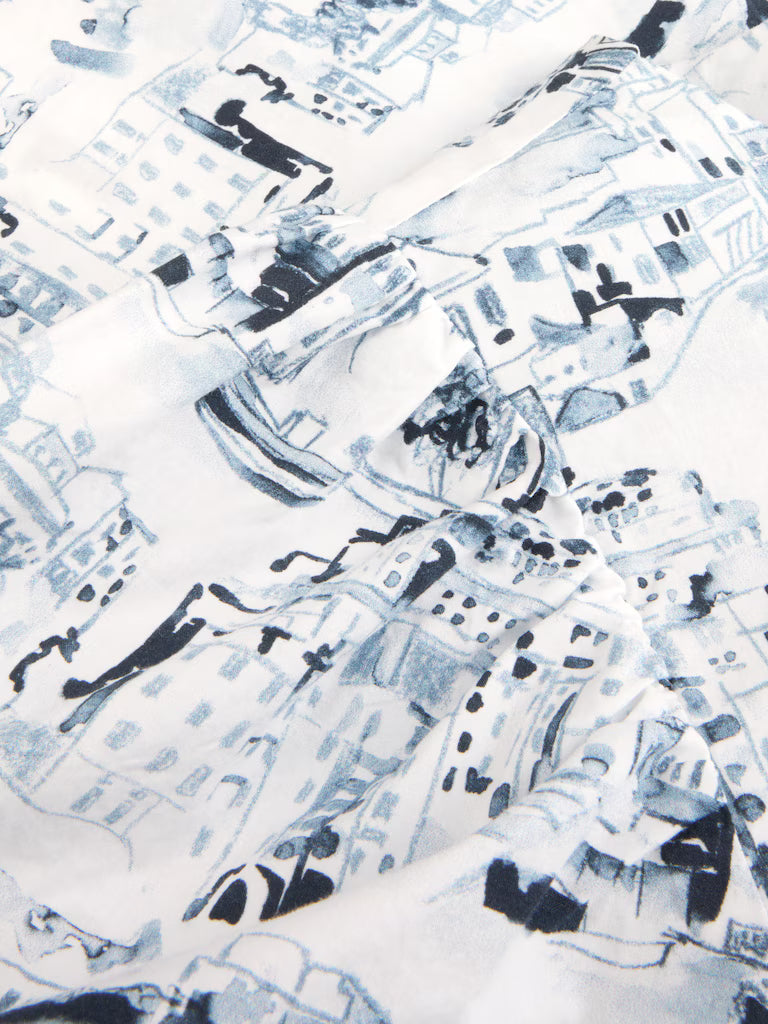 Stenströms Lykke Blouse Dark Blue Pattern