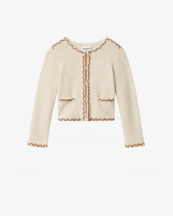 Isabel Marant Rochelle Cardigan Ecru-bronze