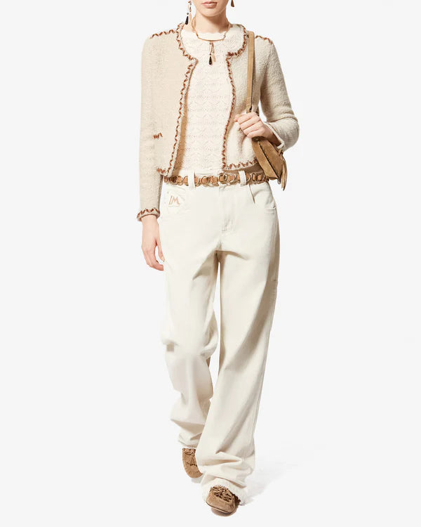 Isabel Marant Rochelle Cardigan Ecru-bronze