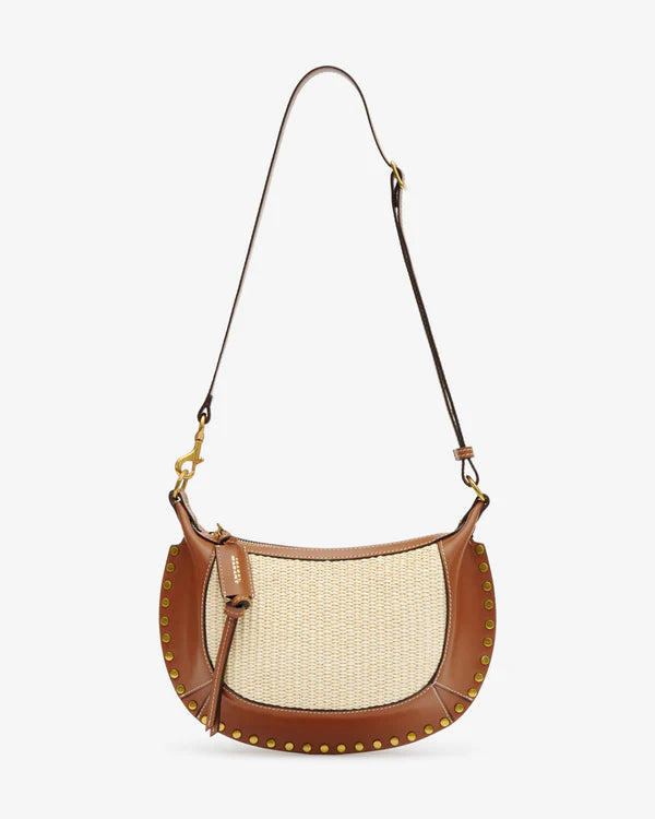 Isabel Marant Oskan Moon Shoulder Bag Natural/Cognac